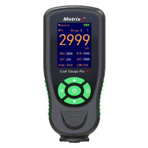 Metrix Plus Coat Gauge Pro xL Digital Coating Thickness Meter 