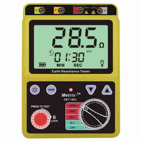 Metrix Plus Digital Earth Resistance Tester DET 1503 