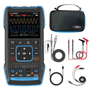 Fnirsi 3-In-1 Handheld Oscilloscope Multimeter And Function Generator 2C53T 