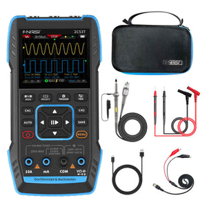 Fnirsi 3-In-1 Handheld Oscilloscope Multimeter And Function Generator 2C53TS 