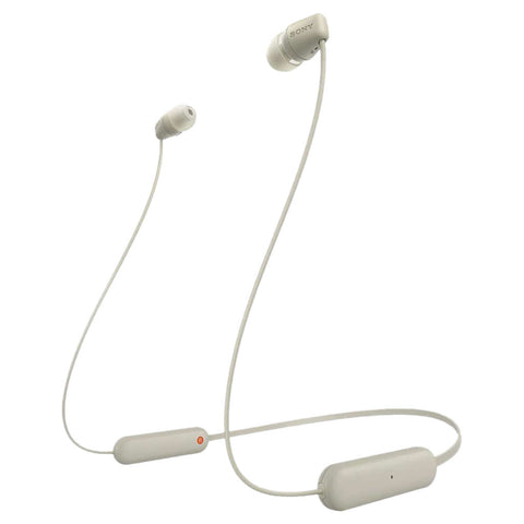 Sony Wireless Bluetooth In Ear Neckband Headphone Cream WI-C100 