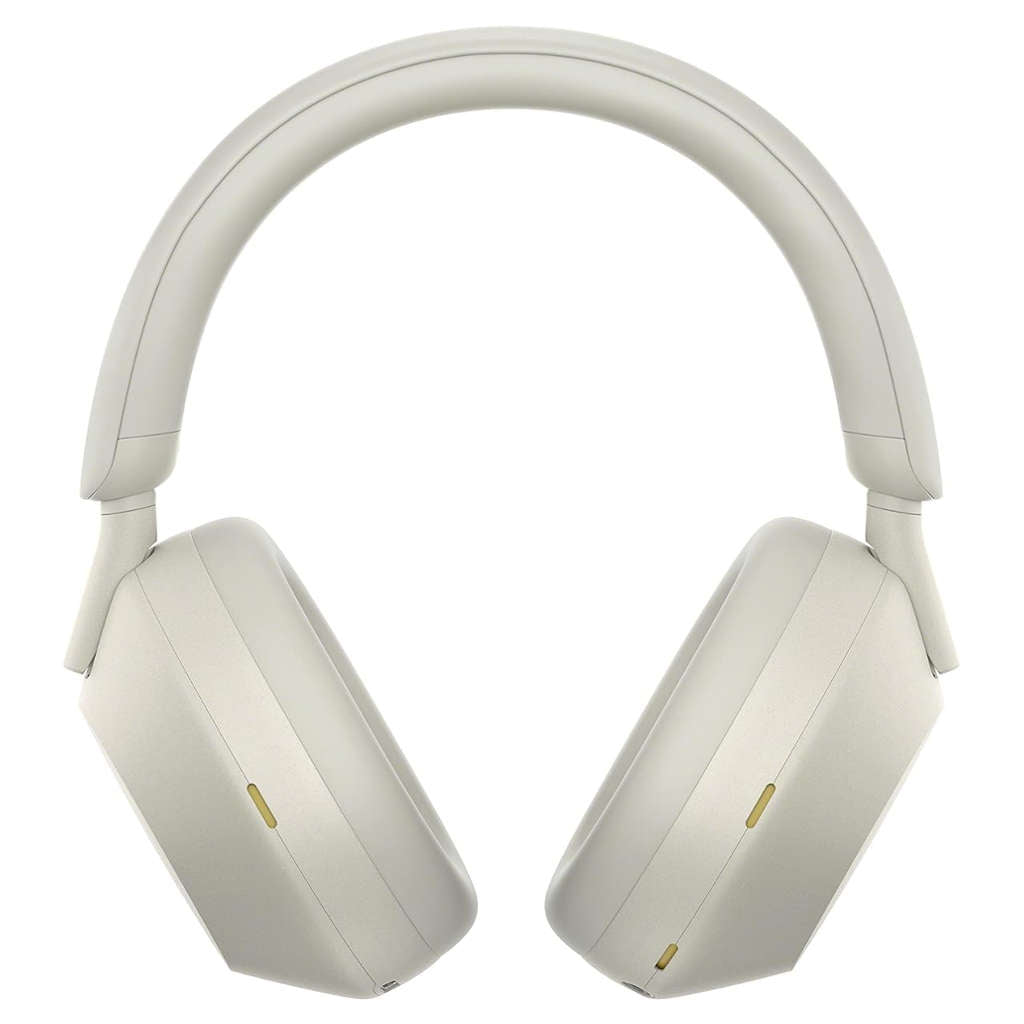 Sony Wireless Noise Cancellation Bluetooth Over Ear Headphones Platinum Silver WH-1000XM5