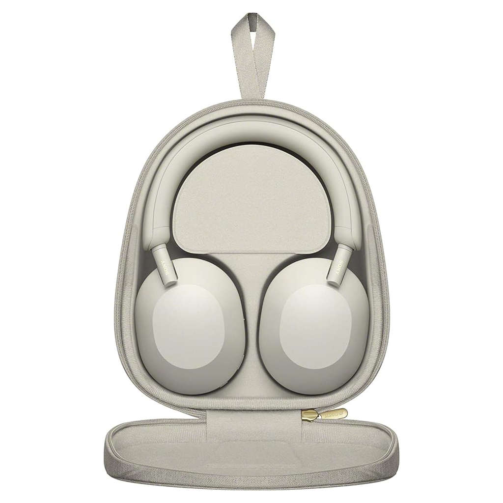 Sony Wireless Noise Cancellation Bluetooth Over Ear Headphones Platinum Silver WH-1000XM5