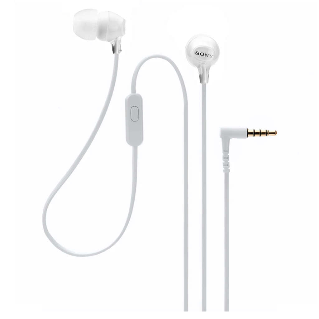 Sony Wired In Ear Headphones With Microphone White MDR-EX15AP