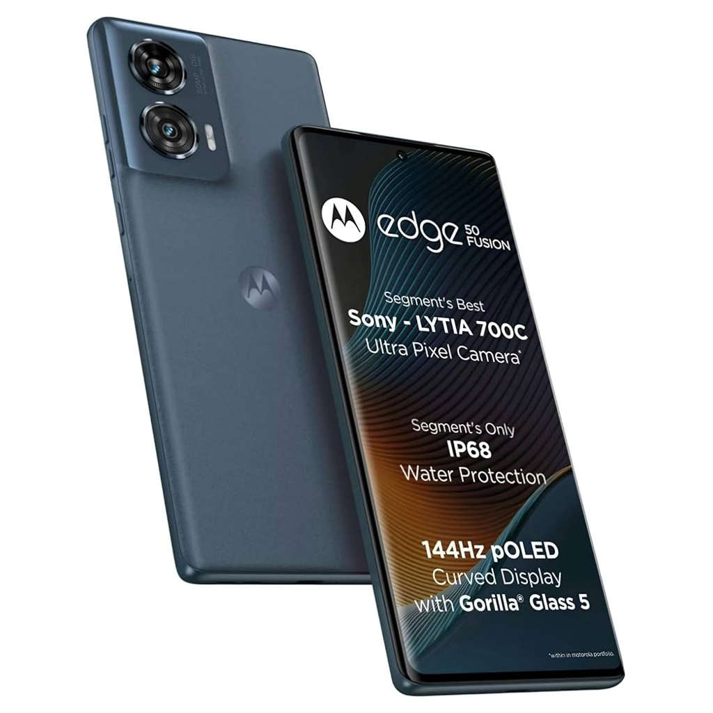 Motorola Edge 50 Fusion Smartphone 12GB RAM 256GB Storage Forest Blue