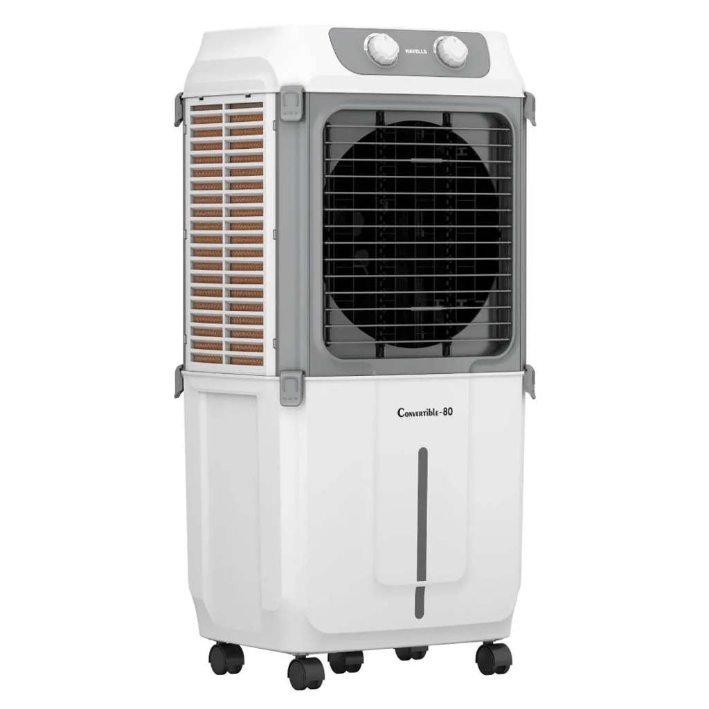 Havells Convertible 80 Desert Air Cooler 80 Litre White Grey GHRACCCE1851