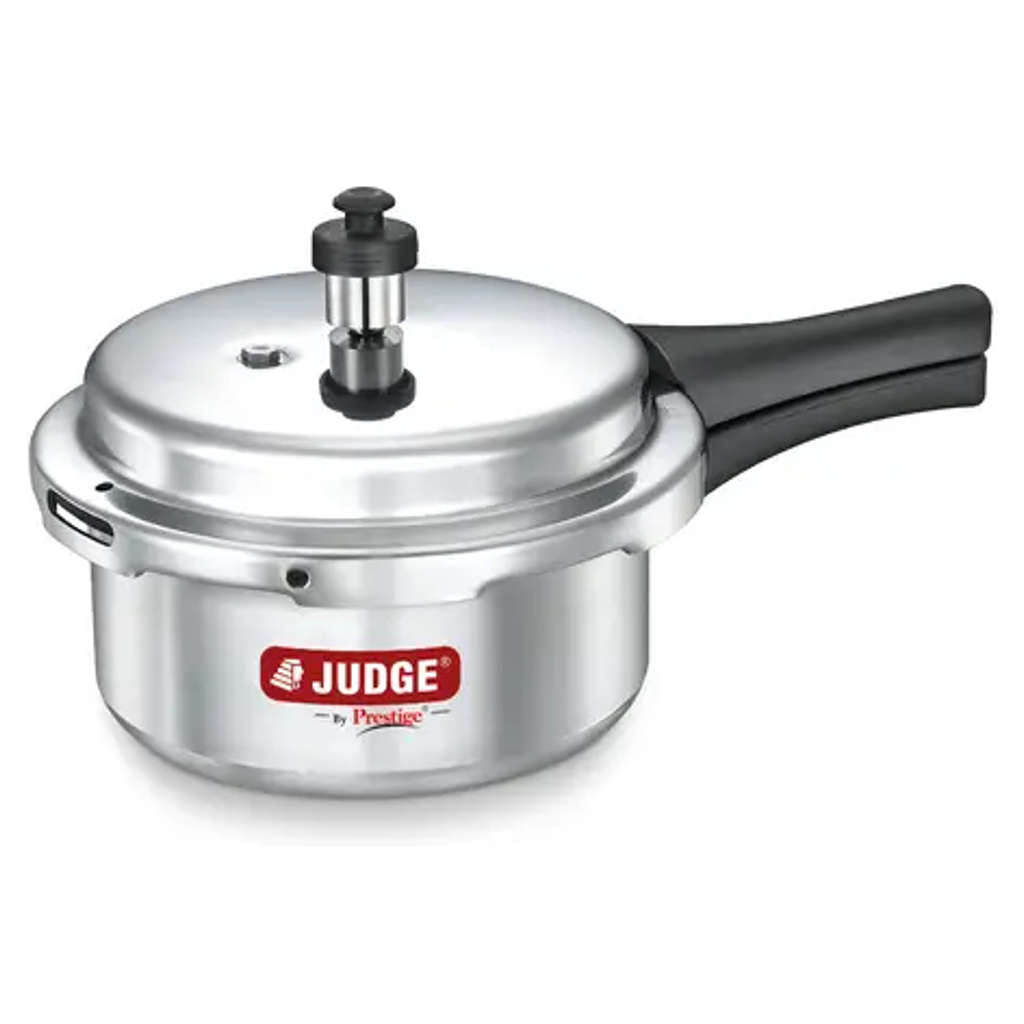 Judge Basics Outer Lid Aluminum Pressure Cooker Combo Pack Of 3