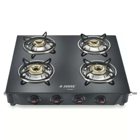 Judge Deluxe Glasstop LPG Gas Stove 4 Burner 