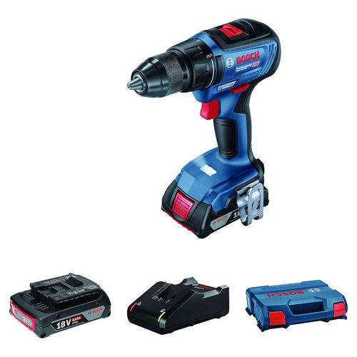 Bosch Professional Cordless Drill/Driver 18V GSR 18V-50 + Battery Pack GBA 18V 2.0Ah + Charger 14.4-18V GAL 18V-40 