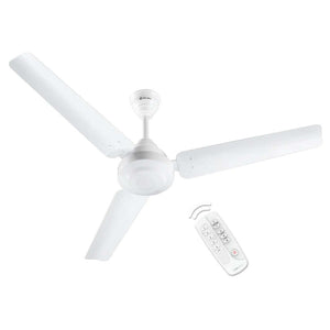 Bajaj Energos 26 BLDC Ceiling Fan With Remote 1200mm Glossy White 251143 