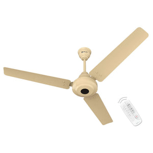 Bajaj Energos 26 BLDC Ceiling Fan With Remote 1200mm Base Ivory 251146 