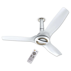 Bajaj Arioso Luxe BLDC Ceiling Fan With Remote 1200mm White & Nickel 251626EE 