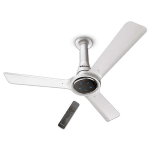 Bajaj Eurostos BLDC Ceiling Fan With Remote 1200mm Base White 251627EE 