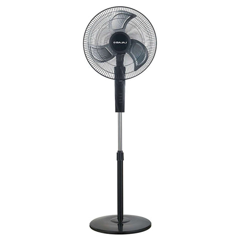 Bajaj Metallica Breeze Pedestal Fan 400mm Black 252063 