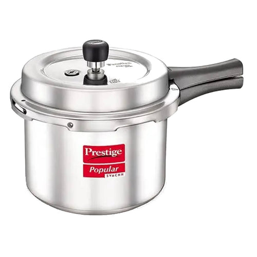 Prestige Popular Svachh Virgin Aluminium Pressure Cooker 1.5 Litre Silver 10162 