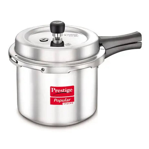 Prestige Popular Svachh Aluminium Pressure Cooker With Tall Body 2 Litre Silver 10163 
