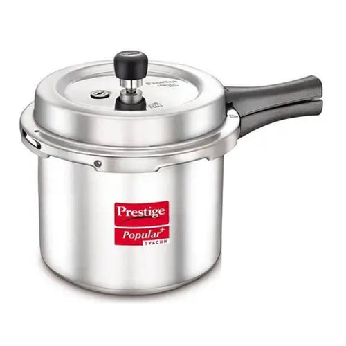 Prestige Popular Plus Svachh Virgin Aluminium Pressure Cooker With Tall Body 2 Litre Silver 10169 