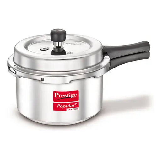 Prestige Popular Plus Svachh Virgin Aluminium Pressure Cooker 3 Litre Silver 10171 