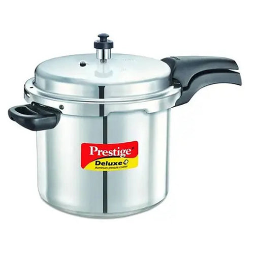 Prestige Deluxe Plus Aluminium Pressure Cooker 7 Litre Silver 10718 
