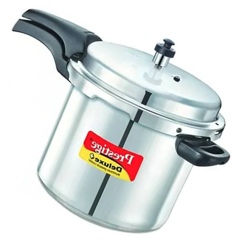 Prestige Deluxe Plus Aluminium Pressure Cooker 7 Litre Silver 10718