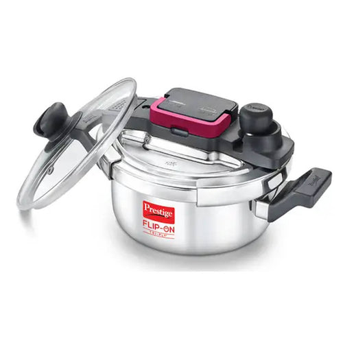 Prestige Flip-On Tri-Ply Stainless Steel Pressure Cooker 2 Litre 20710 