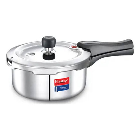 Prestige Svachh Tri-Ply Outer Lid Pressure Cooker With Unique Deep 20716 Silver 20701 