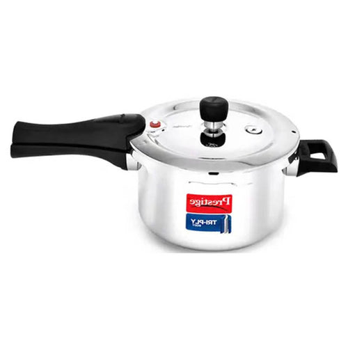 Prestige Svachh Tri-Ply Outer Lid Pressure Cooker With Unique Deep Lid 3 Litre Silver 20702 