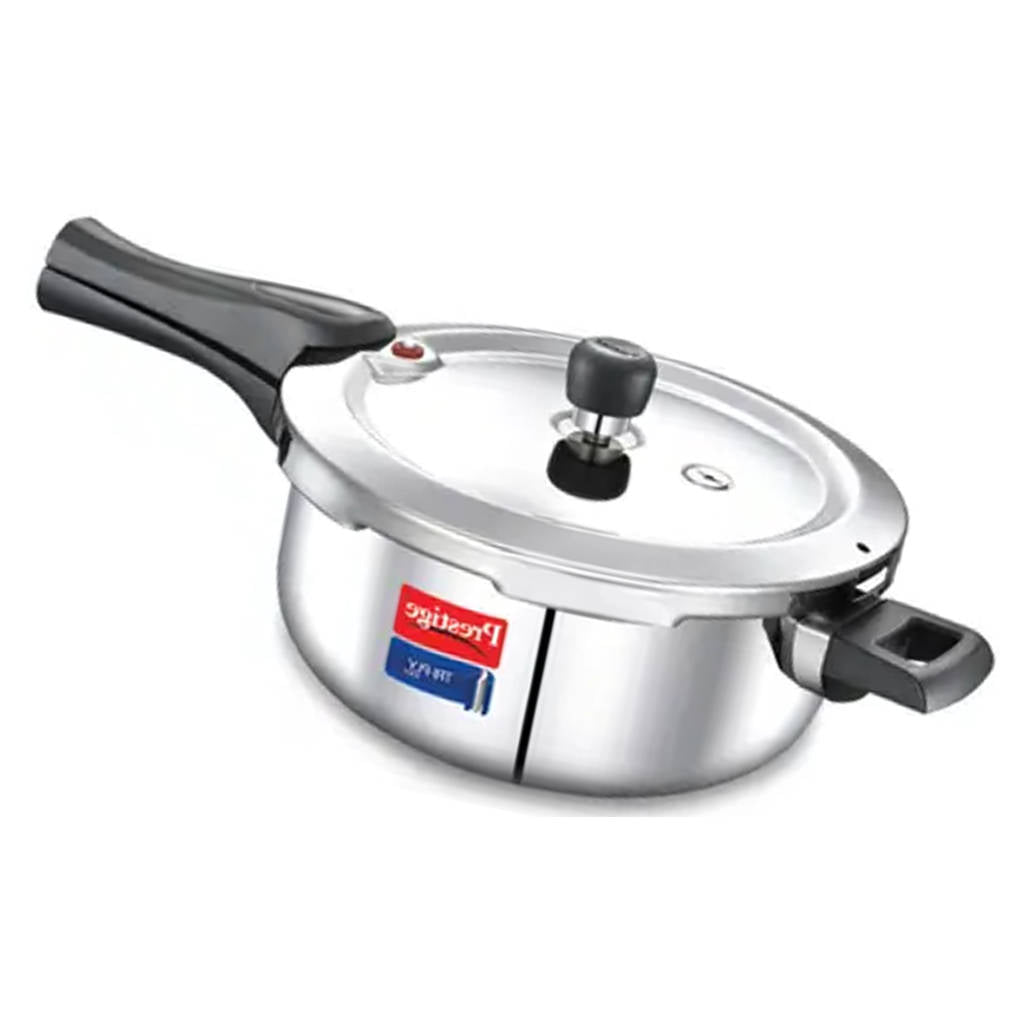 Prestige Svachh Tri-Ply Outer Lid Pressure Cooker With Unique Deep Lid 3.5 Litre Silver 20704