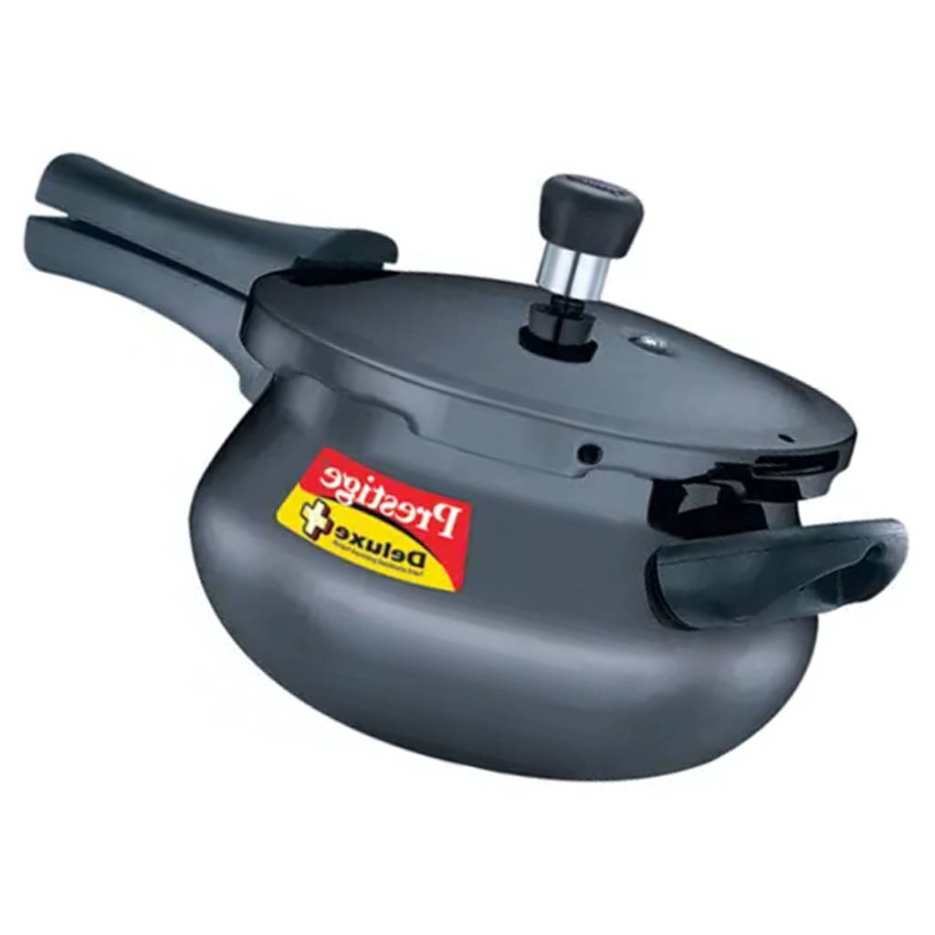 Prestige Deluxe Plus Hard Anodised Mini Handi Pressure Cooker 3 Litre Black 20142