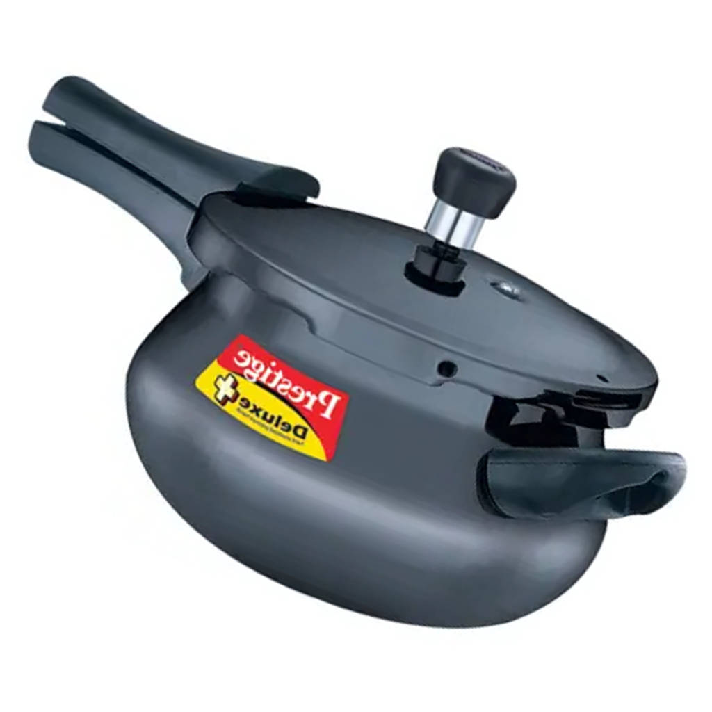 Prestige Deluxe Plus Hard Anodised Junior Handi Pressure Cooker 5 Litre Black 20143
