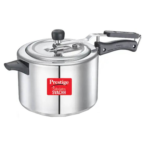 Prestige Nakshatra Plus Svachh Aluminium Pressure Cooker 6.5 Litre Silver 10745 