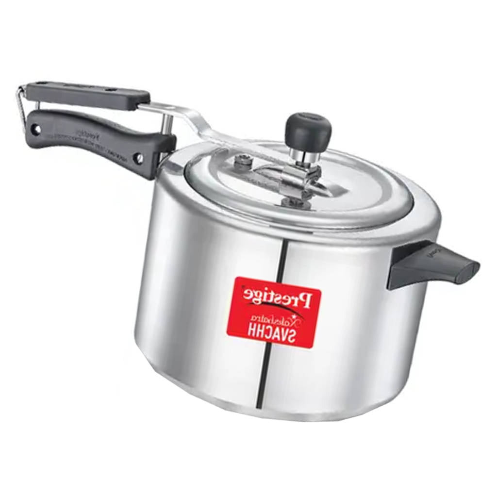 Prestige Nakshatra Plus Svachh Aluminium Pressure Cooker 6.5 Litre Silver 10745