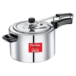 Prestige Nakshatra Svachh Aluminium Pressure Cooker 6.5 Litre Silver 10740 