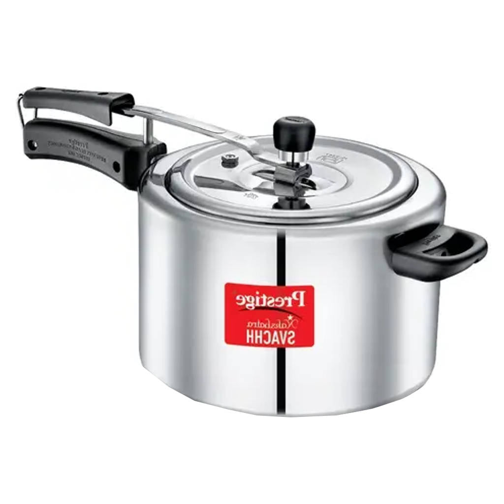 Prestige Nakshatra Svachh Aluminium Pressure Cooker 6.5 Litre Silver 10740
