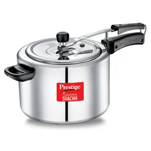 Prestige Nakshatra Svachh Aluminium Inner Lid Pressure Cooker 10 Litre Silver 10742 