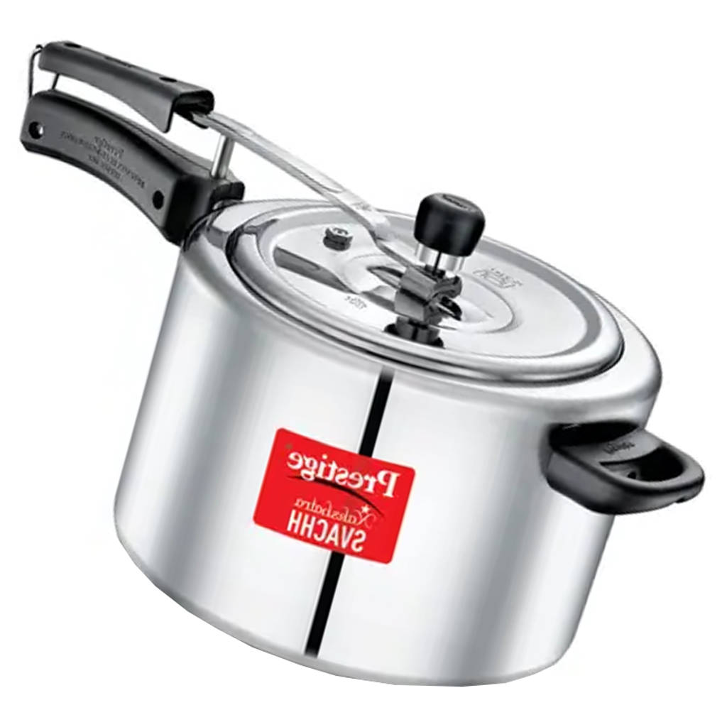 Prestige Nakshatra Svachh Aluminium Inner Lid Pressure Cooker 10 Litre Silver 10742
