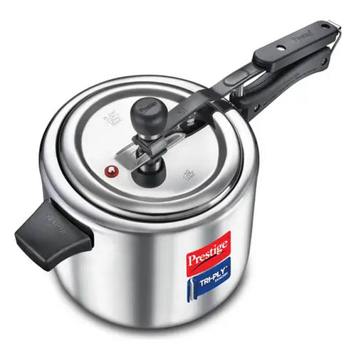 Prestige Tri-Ply Svachh Inner Lid Pressure Cooker 5 Litre Silver 20715 