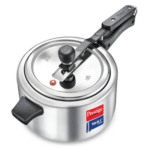 Prestige Tri-Ply Svachh Inner Lid Pressure Cooker 3.5 Litre Silver 20720 