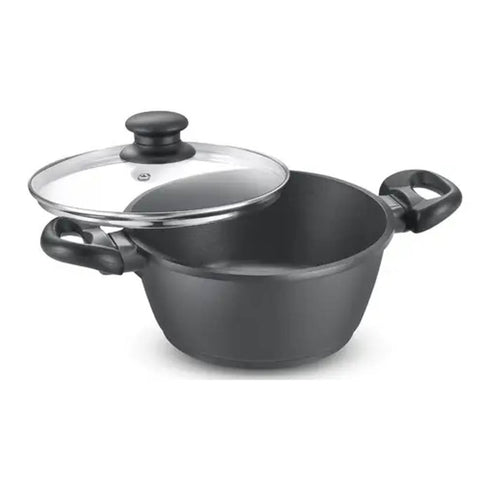 Prestige Omega Die-Cast Plus Aluminium Non-Stick Casserole With Glass Lid 20 cm 30542 