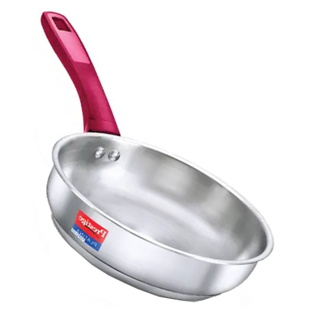 Prestige Platina Popular Stainless Steel Fry Pan 22 cm Silver 36878
