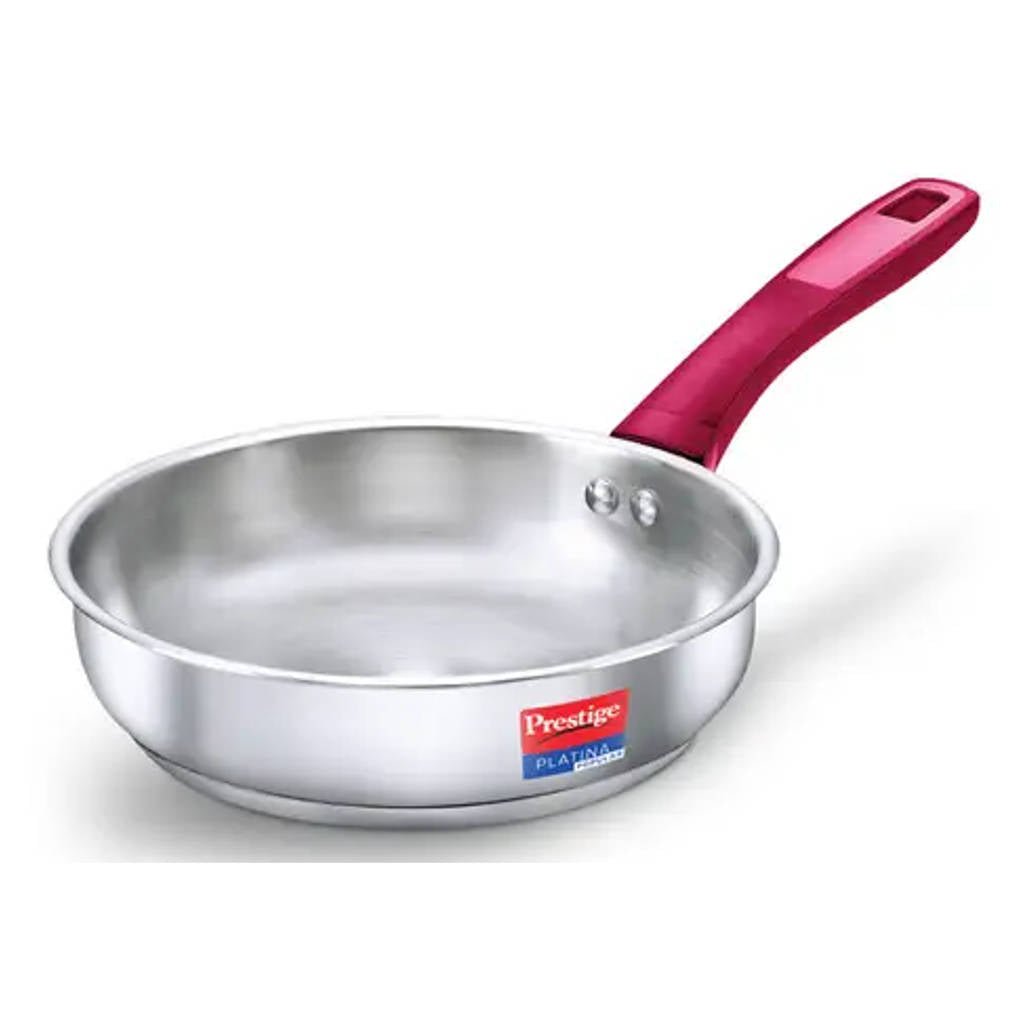 Prestige Platina Popular Stainless Steel Fry Pan 24 cm Silver 36879 
