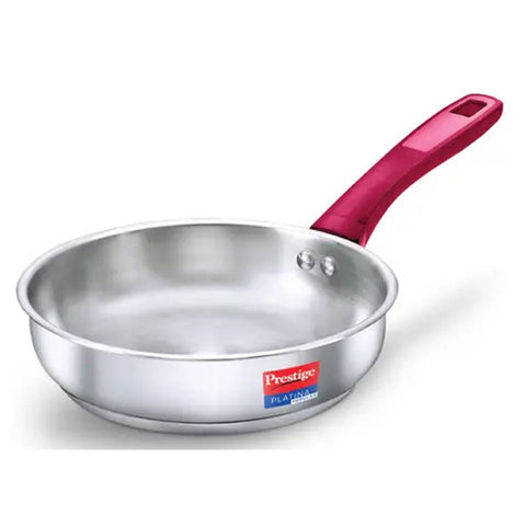 Prestige Platina Popular Stainless Steel Fry Pan 26 cm Silver 36880 