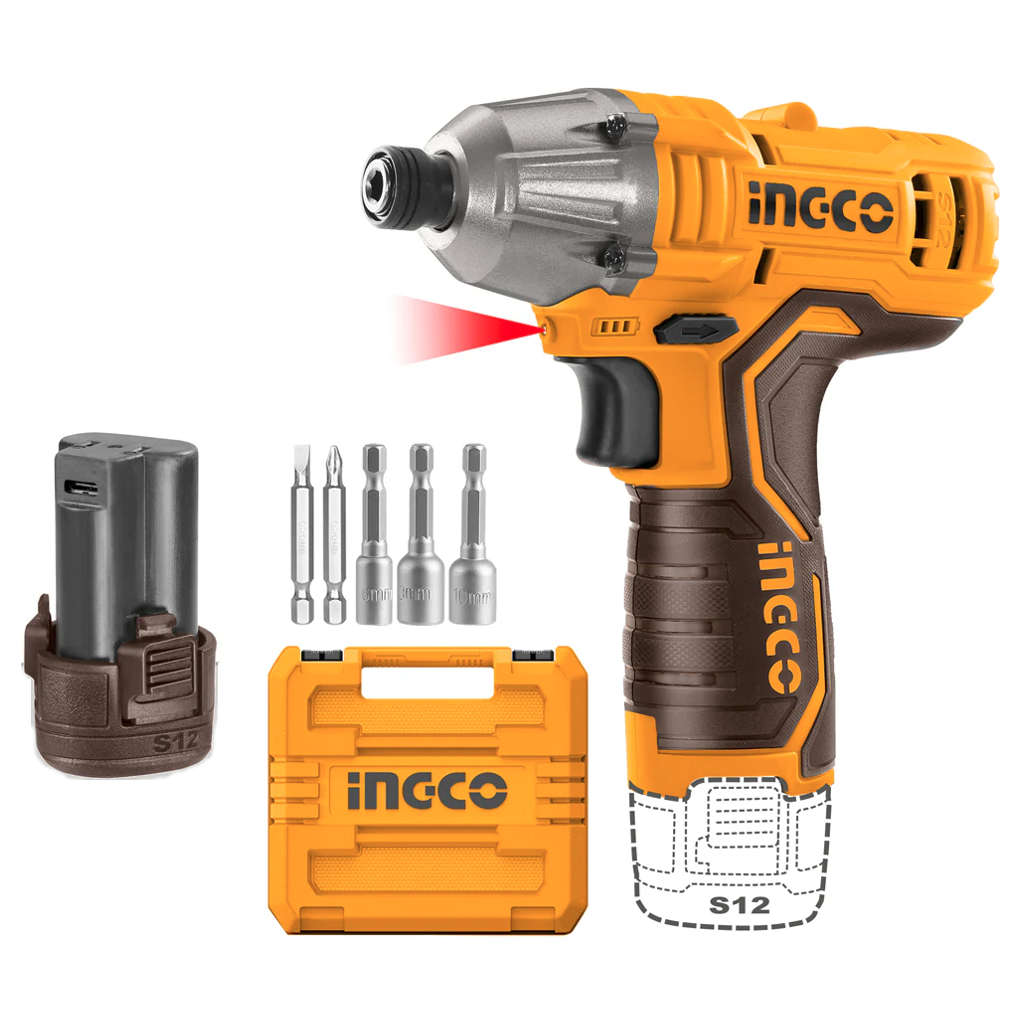Ingco Cordless Impact Driver 12 V CIRLI12015 