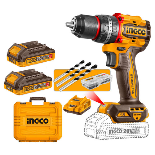 Ingco Compact Cordless Impact Drill 20 V CIDLI20558 