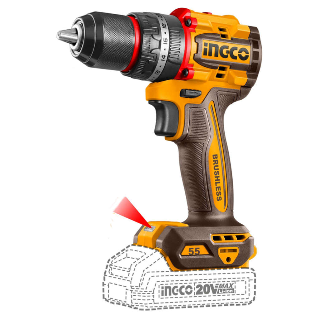 Ingco Compact Cordless Impact Drill 20 V CIDLI20558