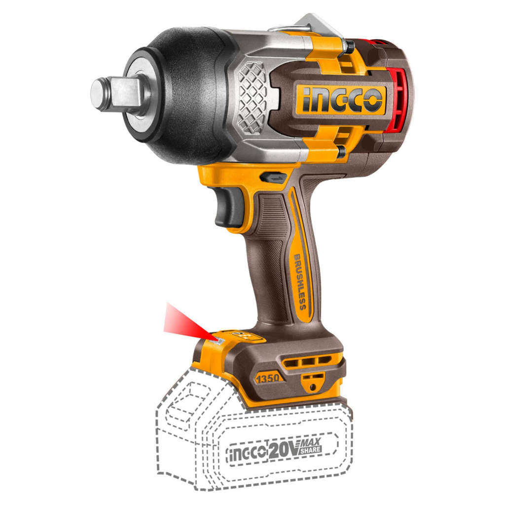Ingco Cordless Impact Wrench 20 V CIWLI201351