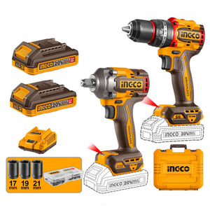 Ingco Lithium-Ion Cordless Combo Kit 2 Pcs CKLI20275 