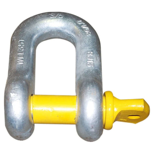 UDF Mild Steel 5/8 Inch Long D Shackle 2 Ton Capacity 