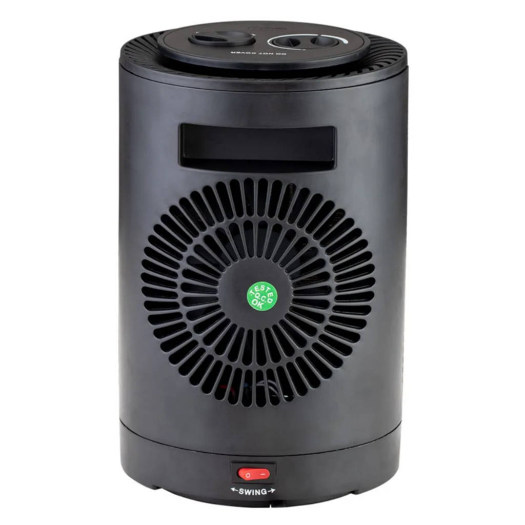 Havells Calmy PTC Fan Room Heater 1200 W Black GHRFHAJK120