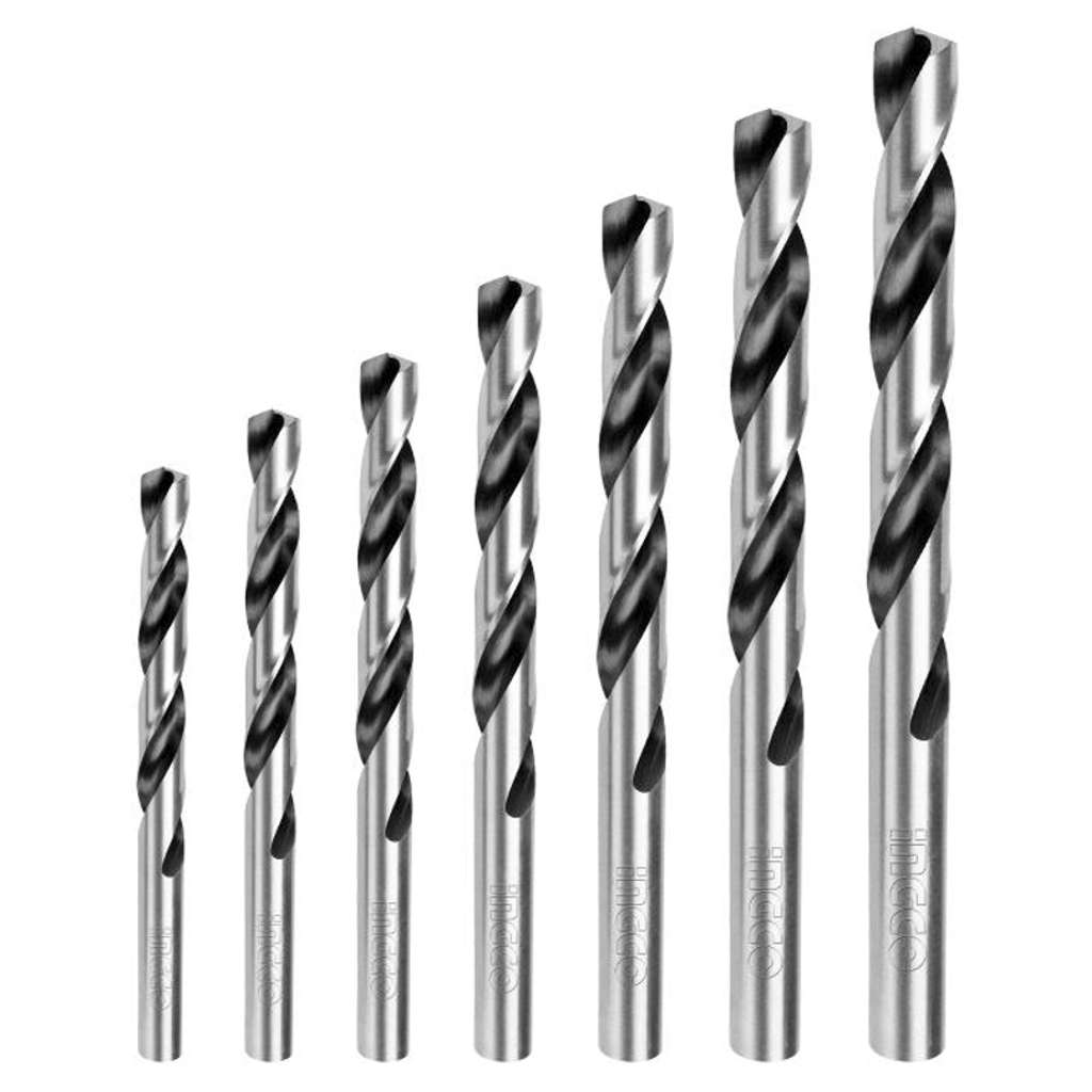 Ingco HSS Twist Drill Bits Set Of 7 Pcs AKD1075